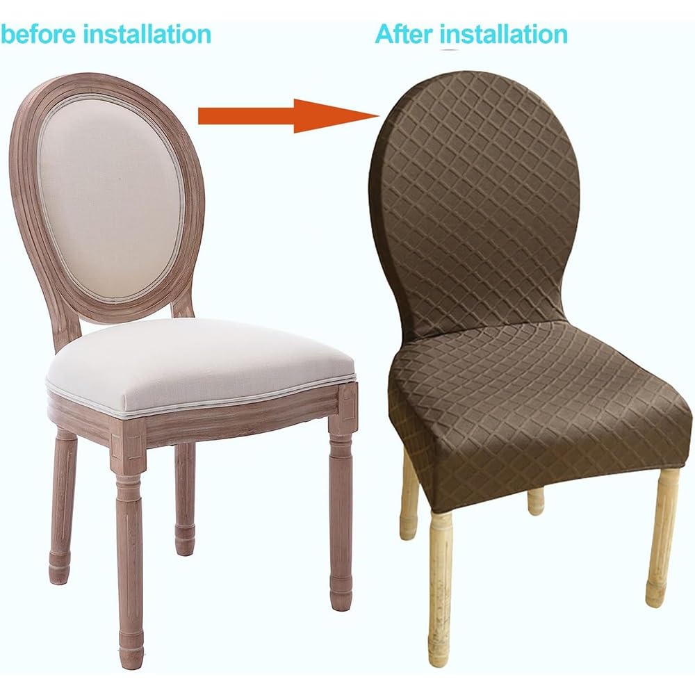 Dining Chair Slip Cover XGANGM Round Back Dining Chairs Slipcovers